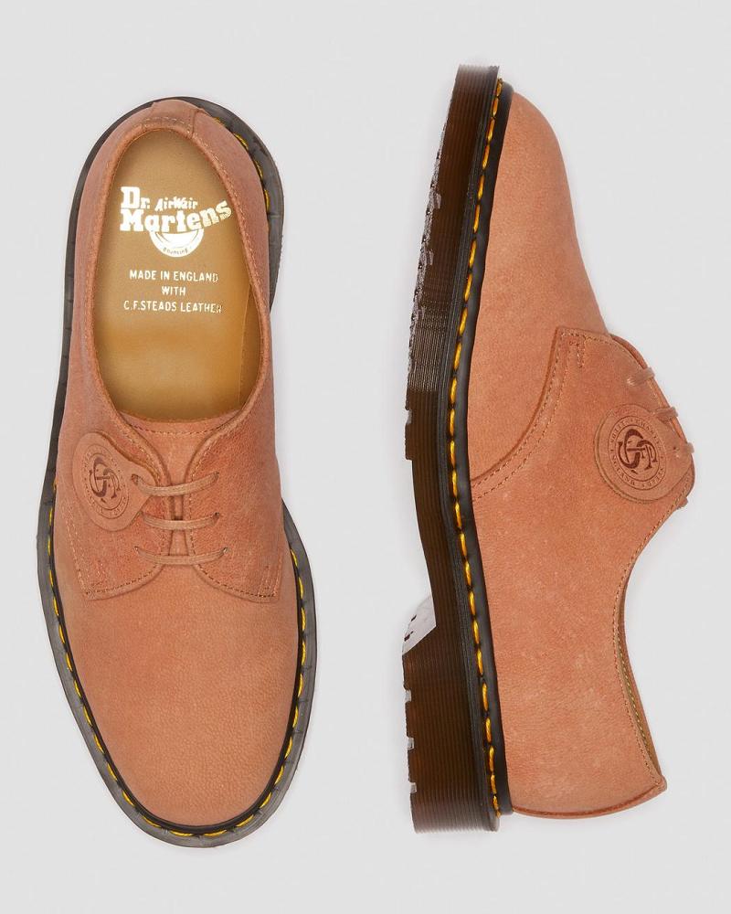 Dr Martens 1461 Made in England Nubuck Leren Oxford Schoenen Heren Roze | NL 219WNB